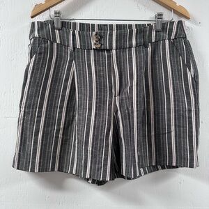 Maurices Black and White  Shorts with Stripes